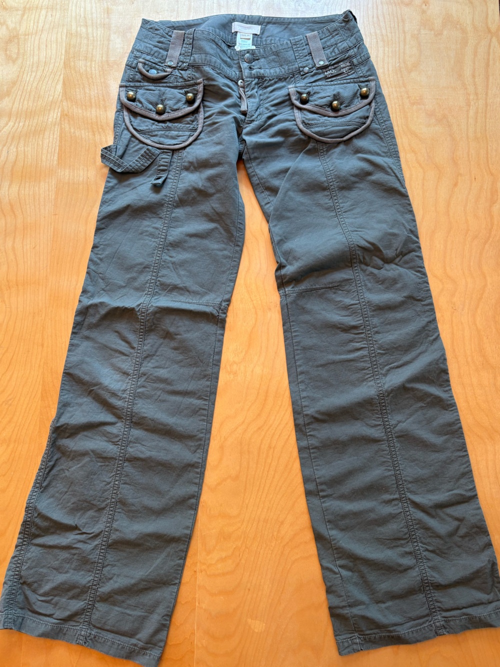 Diesel Women’s Gray Cargo Pants - Utility Style